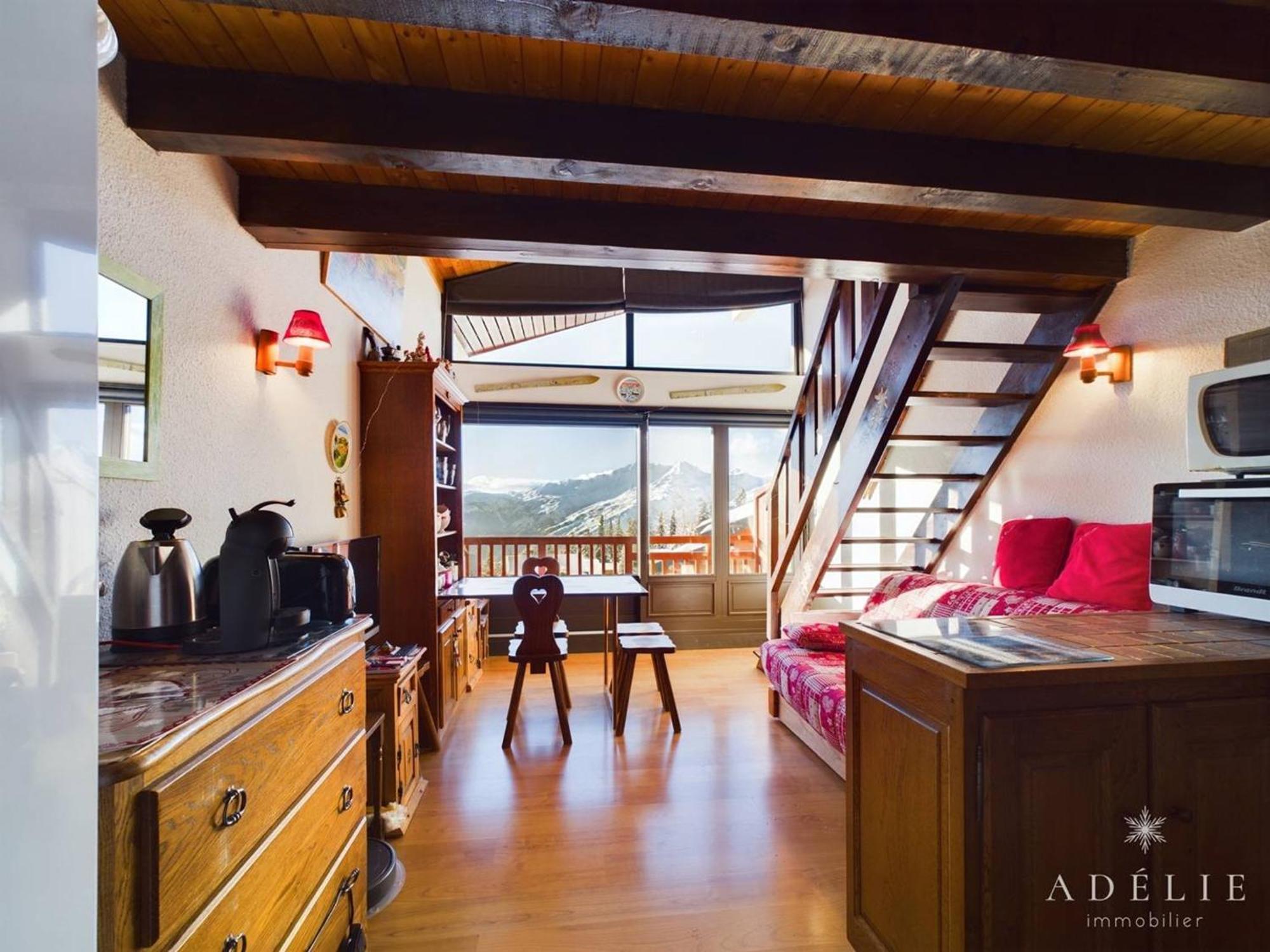 Studio Avec Mezzanine Pour 4 Pers, Proche Commerces Et Remontees - Fr-1-398-677 Montvalezan エクステリア 写真